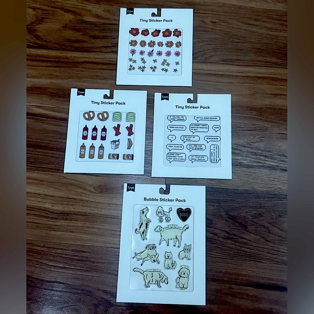 4 Packs of Stickers